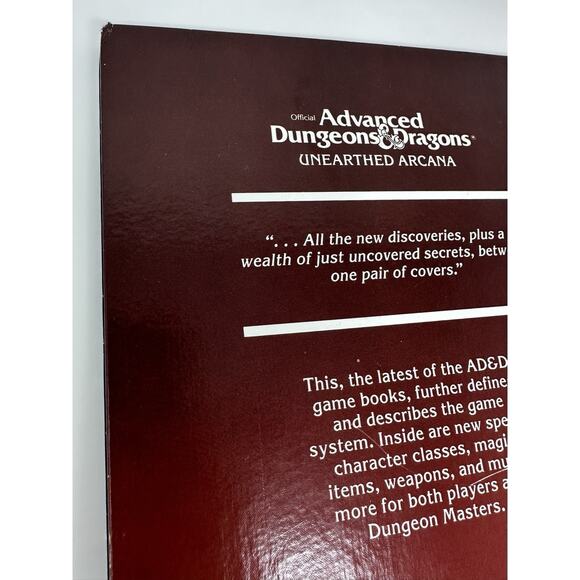 Advanced Dungeons & Dragons Unearthed Arcana TSR 1985 #2017 AD&D RPG - Picture 9 of 16